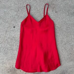 Vintage 1990s Jo Intimates Womens size large red Satin like Nightgown Christmas